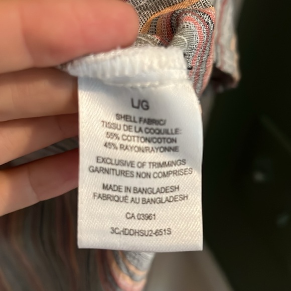 Multi-Colour Linen-Style Blouse - Picture 6 of 6